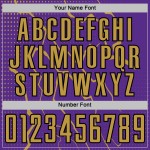 Sports Gold-Black Uniform Purple Lightning Sublimation Custom Jersey Old Soccer