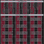 Pinstripe Sports Black Jersey Crimson-Gray Custom Line Sublimation Soccer Uniform Pinstripe Sports Black Jersey Crimson-Gray Custom Line Sublimation Soccer Uniform