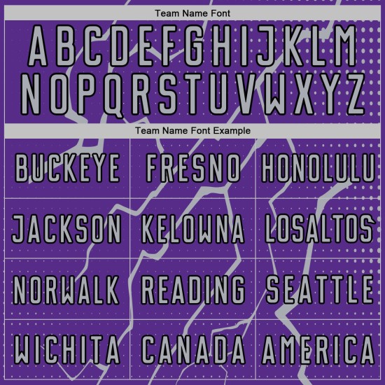 Sublimation Custom Sports Purple Gray-Black Lightning Soccer Jersey Uniform Sublimation Custom Sports Purple Gray-Black Lightning Soccer Jersey Uniform