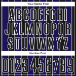 Line Purple-White Uniform Dark Sports Black Custom Jersey Pinstripe Sublimation Soccer