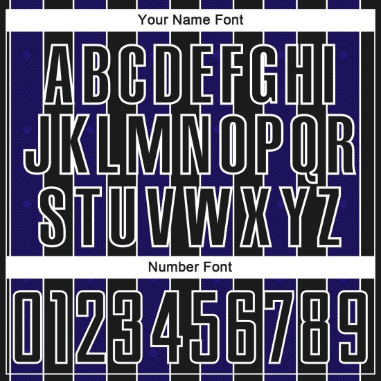 Line Purple-White Uniform Dark Sports Black Custom Jersey Pinstripe Sublimation Soccer