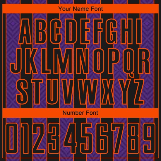 Sublimation Soccer Pinstripe Sports Jersey Uniform Black Line Custom Purple-Orange Sublimation Soccer Pinstripe Sports Jersey Uniform Black Line Custom Purple-Orange