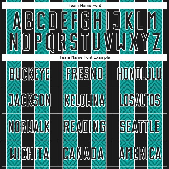 Aqua-White Soccer Pinstripe Custom Black Sports Uniform Jersey Line Sublimation