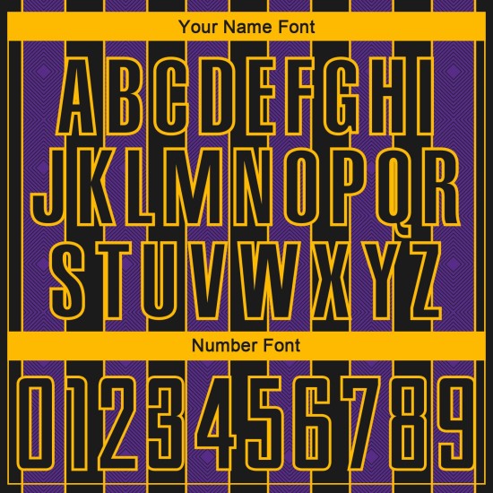 Soccer Line Pinstripe Jersey Sublimation Uniform Sports Custom Purple-Gold Black Soccer Line Pinstripe Jersey Sublimation Uniform Sports Custom Purple-Gold Black