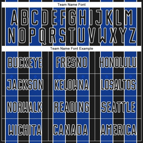 Jersey Blue-White Thunder Line Custom Soccer Pinstripe Uniform Sports Sublimation Black