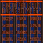 Line Soccer Custom Jersey Sports Sublimation Black Uniform Royal-Orange Pinstripe Line Soccer Custom Jersey Sports Sublimation Black Uniform Royal-Orange Pinstripe