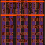 Sublimation Soccer Pinstripe Sports Jersey Uniform Black Line Custom Purple-Orange Sublimation Soccer Pinstripe Sports Jersey Uniform Black Line Custom Purple-Orange