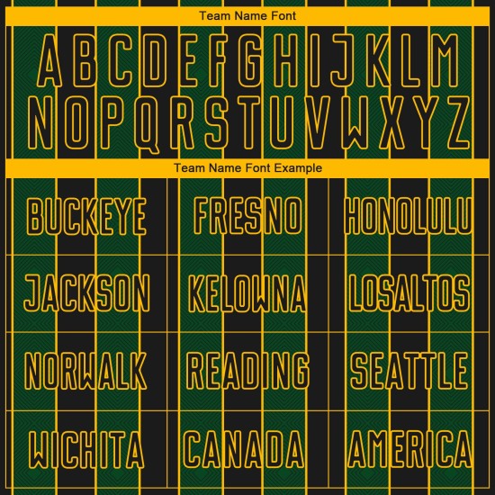 Green-Gold Uniform Custom Jersey Soccer Line Sublimation Black Pinstripe Sports