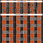 Sublimation Orange-White Jersey Soccer Black Custom Line Pinstripe Uniform Sports