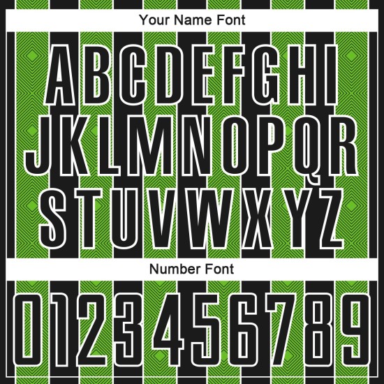 Aurora Sports Black Custom Sublimation Jersey Line Pinstripe Uniform Soccer Green-White
