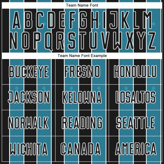 Sports Pinstripe Panther Black Uniform Sublimation Custom Soccer Blue-White Line Jersey