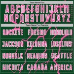 Pink-White Uniform Custom Lightning Jersey Sports Green Soccer Sublimation