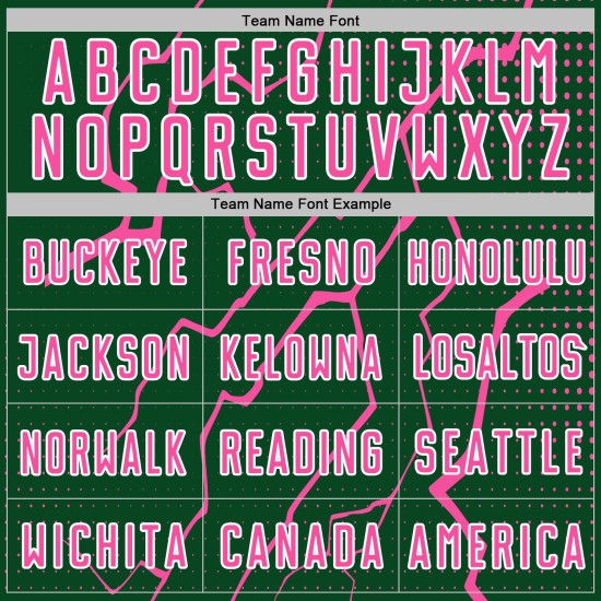 Pink-White Uniform Custom Lightning Jersey Sports Green Soccer Sublimation