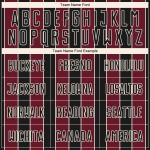 Black Sports Custom Soccer Line Pinstripe Sublimation Jersey Uniform Crimson-Cream