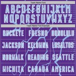 Soccer Sublimation Uniform Jersey Sports Lightning Light Purple Blue-White Custom