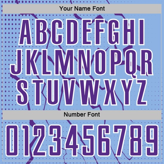 Lightning Purple-White Uniform Blue Custom Soccer Light Sports Jersey Sublimation