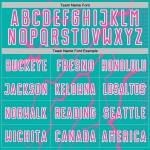 Lightning Soccer Jersey Sports Uniform Custom Aqua Sublimation Pink-White