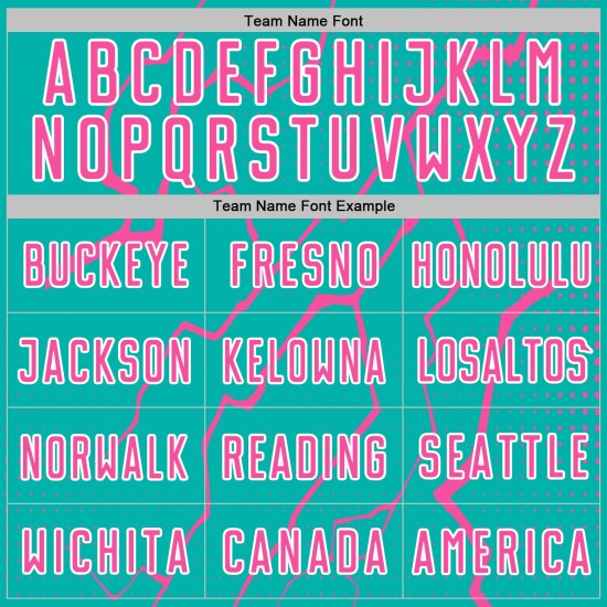 Lightning Soccer Jersey Sports Uniform Custom Aqua Sublimation Pink-White