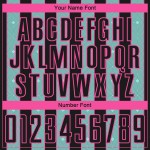 Sports Custom Ice Soccer Uniform Line Sublimation Jersey Pinstripe Blue-Pink Black