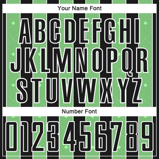 Green-White Pinstripe Custom Pea Jersey Sublimation Uniform Black Line Sports Soccer Green-White Pinstripe Custom Pea Jersey Sublimation Uniform Black Line Sports Soccer