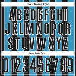 Blue-White Jersey Line Sublimation Sports Uniform Black Soccer Sky Custom Pinstripe