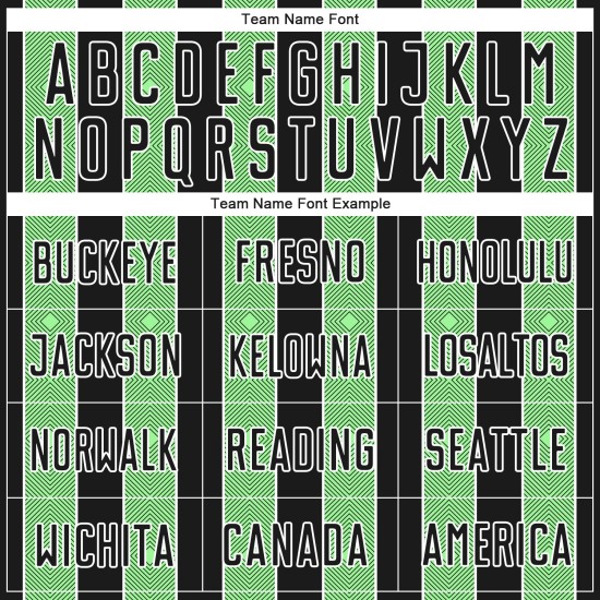 Green-White Pinstripe Custom Pea Jersey Sublimation Uniform Black Line Sports Soccer Green-White Pinstripe Custom Pea Jersey Sublimation Uniform Black Line Sports Soccer