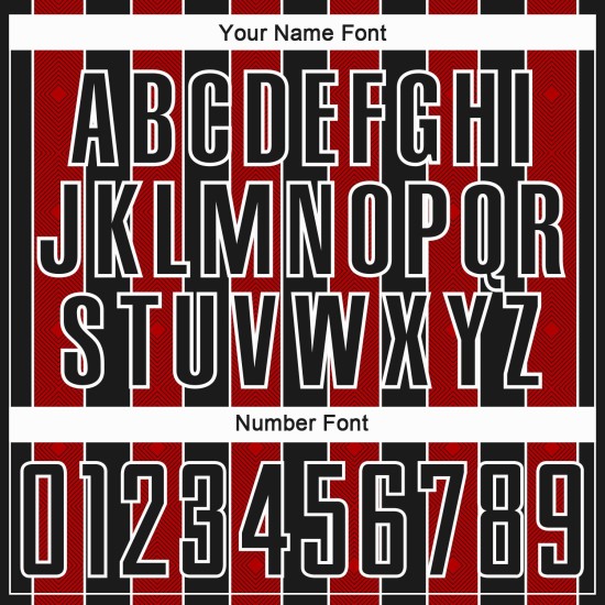 Jersey Line Sublimation Uniform Red-White Soccer Black Custom Sports Pinstripe Jersey Line Sublimation Uniform Red-White Soccer Black Custom Sports Pinstripe