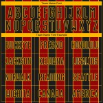 Red-Gold Pinstripe Sublimation Black Soccer Custom Line Uniform Sports Jersey