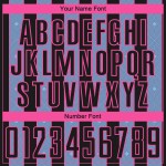 Sublimation Light Blue-Pink Jersey Pinstripe Uniform Soccer Line Sports Black Custom