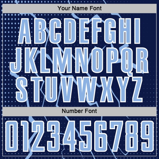 Jersey Sports Uniform Light Sublimation Lightning Navy Custom Soccer Blue-White Jersey Sports Uniform Light Sublimation Lightning Navy Custom Soccer Blue-White