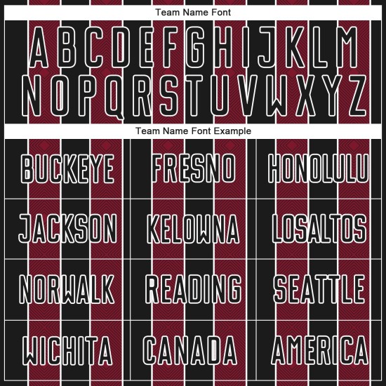 Sports Crimson-White Black Jersey Line Pinstripe Soccer Uniform Custom Sublimation