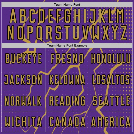 Sports Gold-Black Uniform Purple Lightning Sublimation Custom Jersey Old Soccer