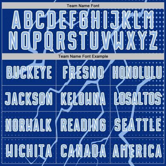 Blue-White Sports Sublimation Light Lightning Uniform Royal Custom Jersey Soccer