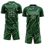Jersey Soccer Sublimation White Uniform Green Sports Lightning Custom
