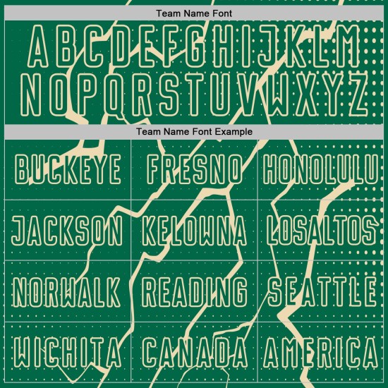 Lightning Sports Green Custom Kelly Cream Uniform Jersey Soccer Sublimation