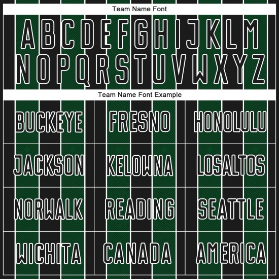 Custom Jersey Line Pinstripe Sports Sublimation Soccer Uniform Green-White Black Custom Jersey Line Pinstripe Sports Sublimation Soccer Uniform Green-White Black