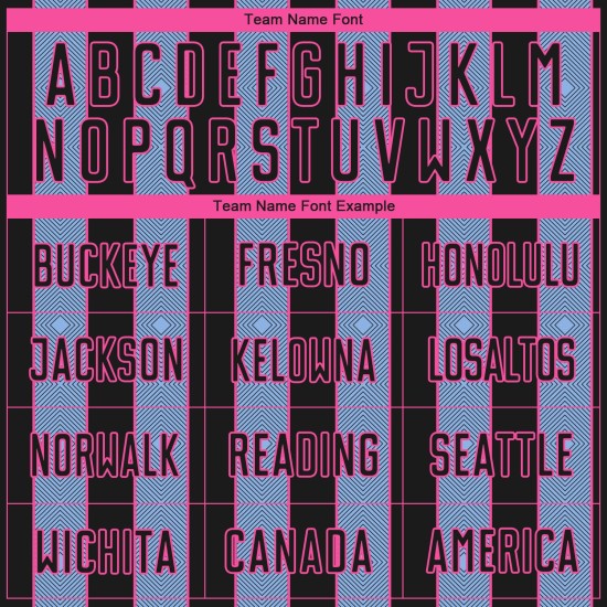 Sublimation Light Blue-Pink Jersey Pinstripe Uniform Soccer Line Sports Black Custom