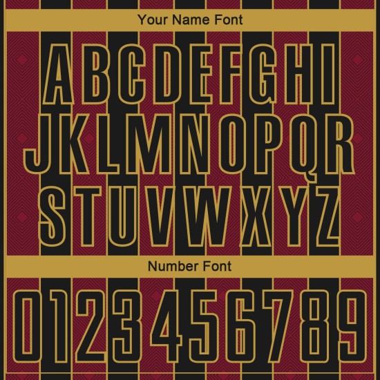 Black Jersey Custom Uniform Soccer Gold Crimson-Old Sublimation Sports Line Pinstripe Black Jersey Custom Uniform Soccer Gold Crimson-Old Sublimation Sports Line Pinstripe