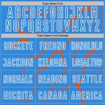 Uniform Sublimation Orange-White Custom Soccer Blue Jersey Powder Sports Lightning