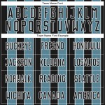 Blue-White Line Shadow Jersey Sports Pinstripe Black Sublimation Custom Uniform Soccer