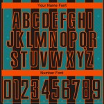 Sports Custom Sublimation Line Soccer Teal-Orange Uniform Pinstripe Black Jersey