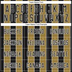 Sports Pinstripe Black Sublimation Gold-White Old Jersey Custom Uniform Line Soccer Sports Pinstripe Black Sublimation Gold-White Old Jersey Custom Uniform Line Soccer