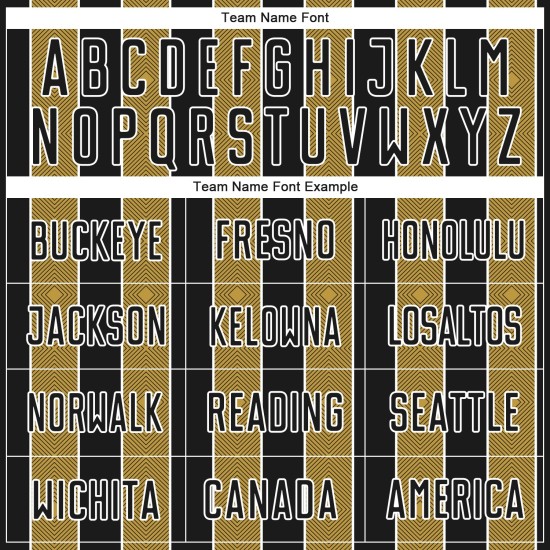 Sports Pinstripe Black Sublimation Gold-White Old Jersey Custom Uniform Line Soccer Sports Pinstripe Black Sublimation Gold-White Old Jersey Custom Uniform Line Soccer