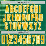 Lightning Green Sports Custom Sublimation Gold-White Uniform Kelly Soccer Jersey