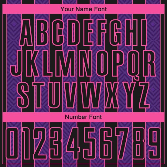 Pinstripe Purple-Pink Soccer Sublimation Uniform Black Jersey Sports Line Custom Pinstripe Purple-Pink Soccer Sublimation Uniform Black Jersey Sports Line Custom