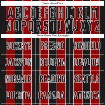 Jersey Line Sublimation Uniform Red-White Soccer Black Custom Sports Pinstripe Jersey Line Sublimation Uniform Red-White Soccer Black Custom Sports Pinstripe