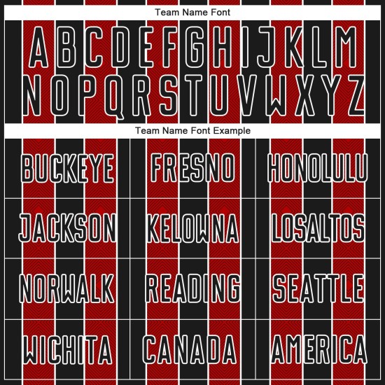 Jersey Line Sublimation Uniform Red-White Soccer Black Custom Sports Pinstripe Jersey Line Sublimation Uniform Red-White Soccer Black Custom Sports Pinstripe