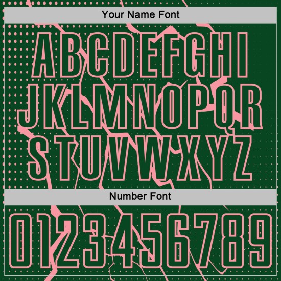 Pink Green Uniform Soccer Jersey Lightning Custom Medium Sports Sublimation