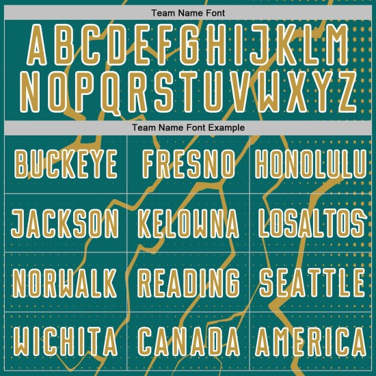 Soccer Teal Old Jersey Sports Custom Sublimation Lightning Gold-White Uniform Soccer Teal Old Jersey Sports Custom Sublimation Lightning Gold-White Uniform