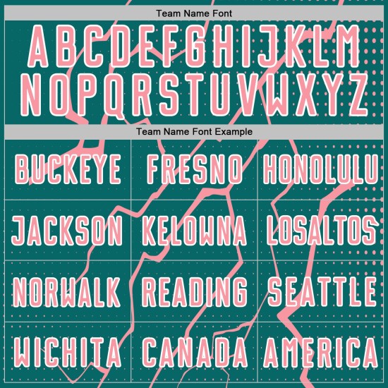 Jersey Teal Uniform Pink-White Custom Medium Sublimation Sports Soccer Lightning Jersey Teal Uniform Pink-White Custom Medium Sublimation Sports Soccer Lightning